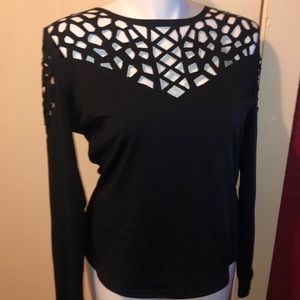 Fashion eyelet Blouse